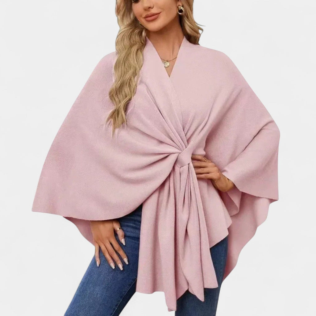 Daniela – Chaqueta elegante de caída suave con lazo