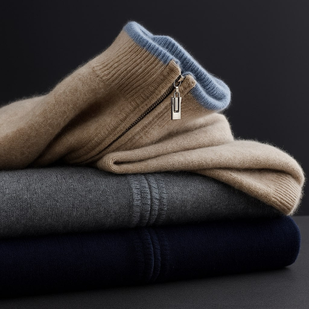 Harvey™ | Cárdigan elegante de lana con cremallera