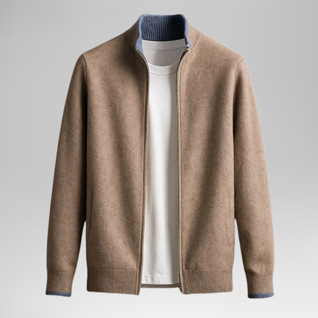 Harvey™ | Cárdigan elegante de lana con cremallera