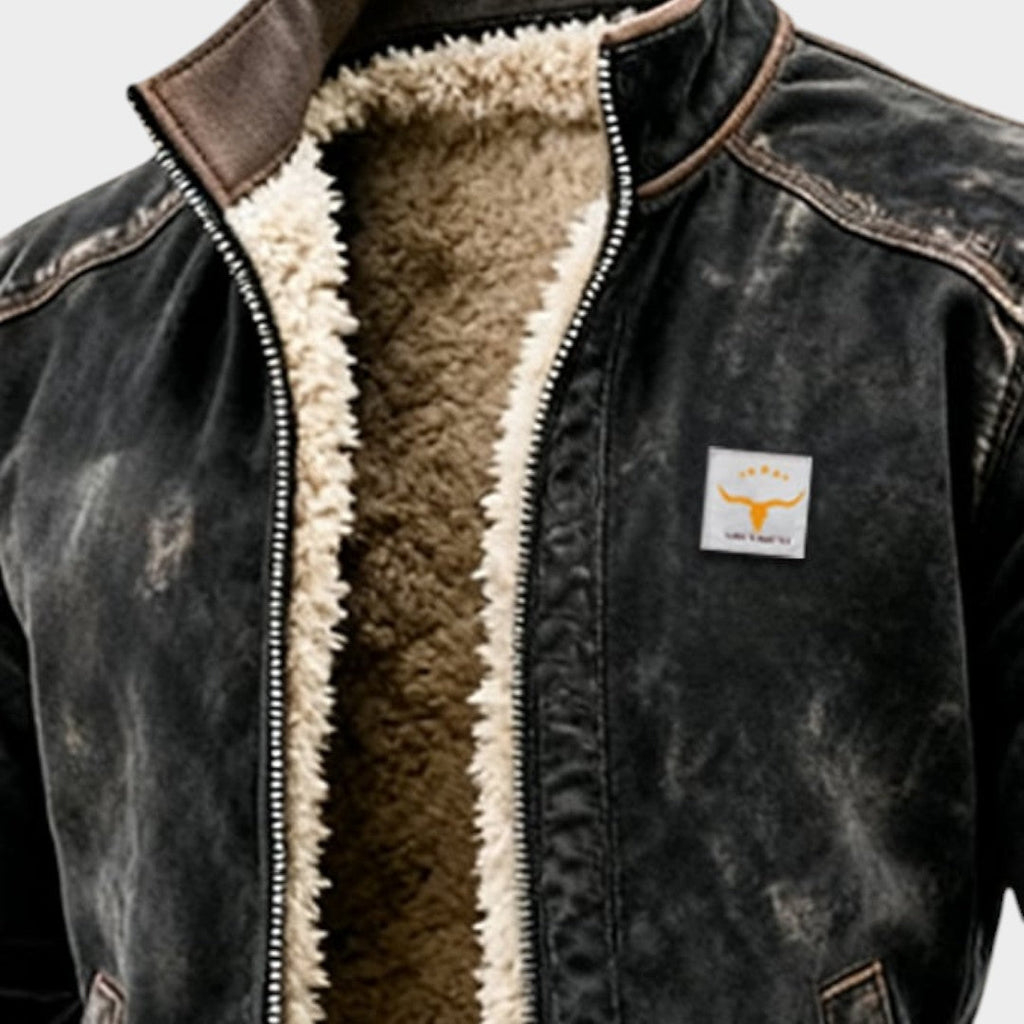Ricardo™ | Chaqueta con aspecto de cuero y diseño distintivo