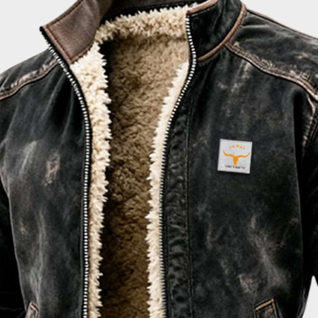 Ricardo™ | Chaqueta con aspecto de cuero y diseño distintivo