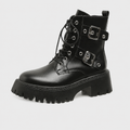 Elena™ | Botines con cordones de plataforma, estilo moderno