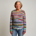 Christina | Jersey de punto vintage con motivo de isla