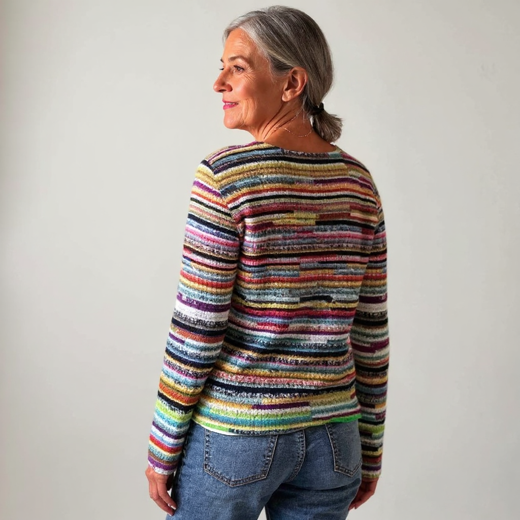 Christina | Jersey de punto vintage con motivo de isla