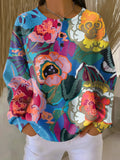 Beatriz | Jersey con grandes flores