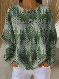Julia | Jersey verde con bosque de abetos