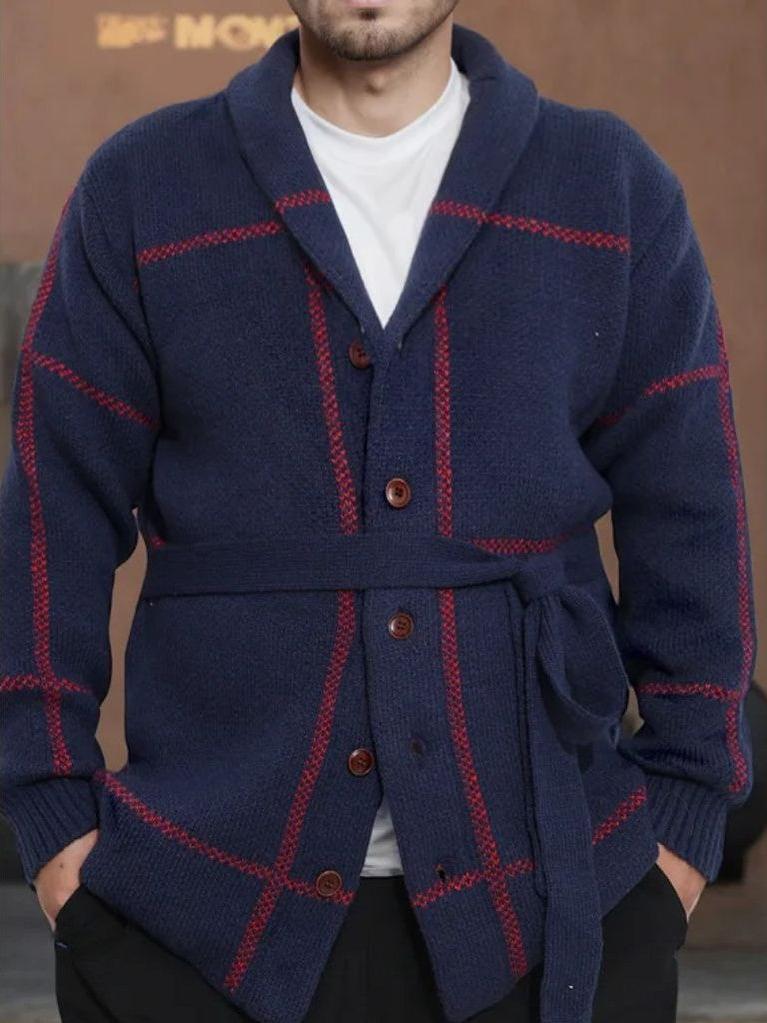 Rom™ | Chaqueta de punto con cinturón