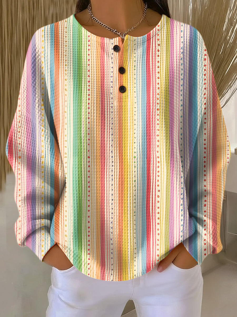 Nuria | Jersey con rayas verticales de colores