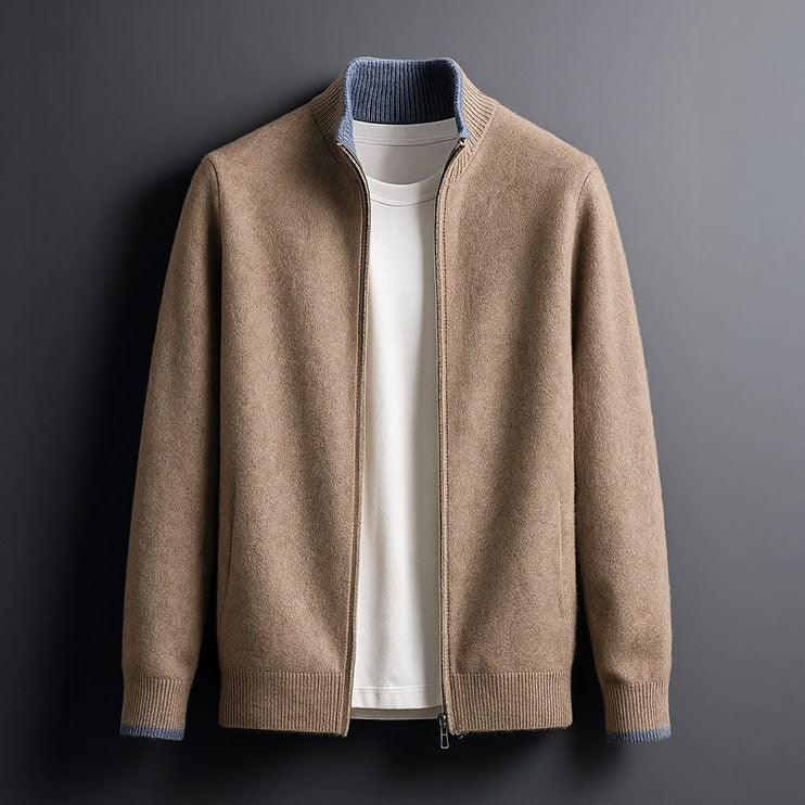 Harvey™ | Cárdigan elegante de lana con cremallera