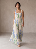 Oriah | Vestido Maxi Línea A Floral