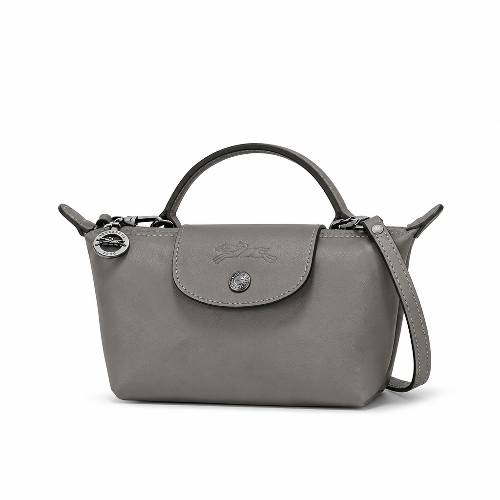 MINI BOLSO DE PIEL | GRIS