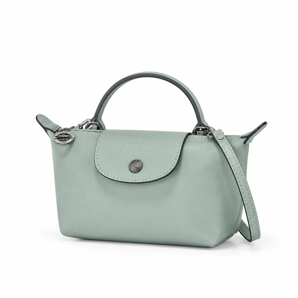 MINI BOLSO DE PIEL | AZUL CLARO
